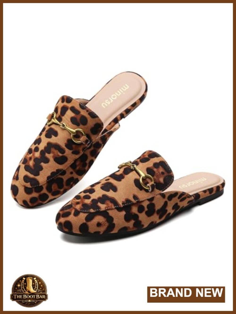 Buckled Mule Loafers for Women Flat Memory Foam Shoes
